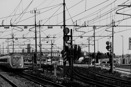 railroad-junction-black-and-white